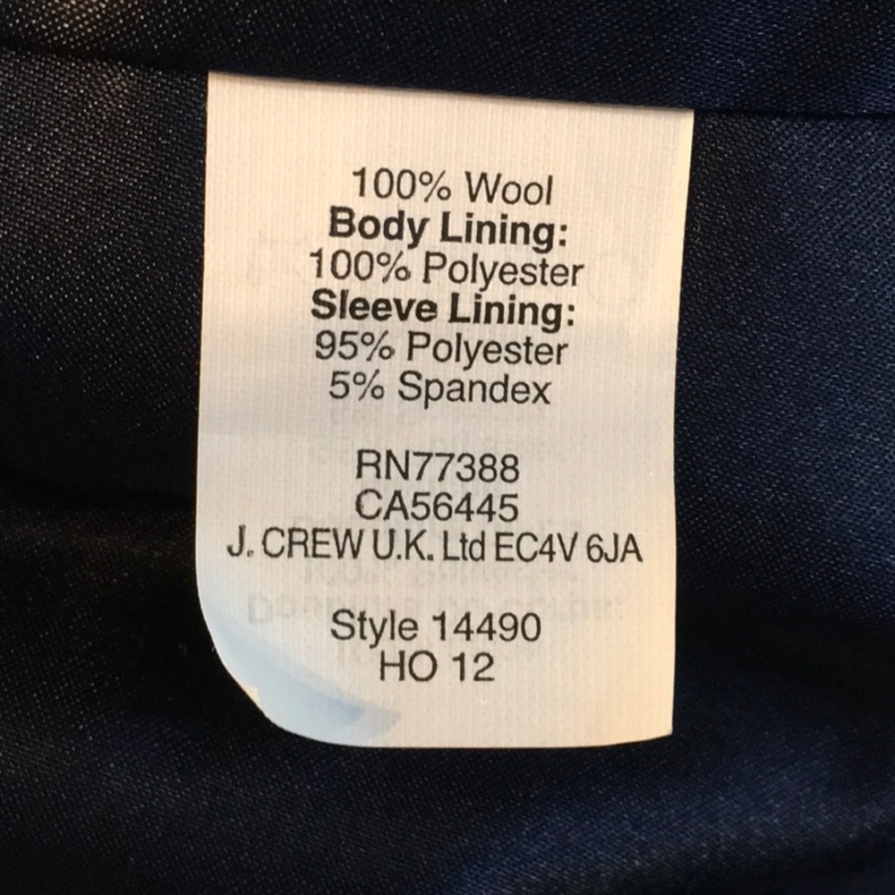 Wool Jcrew Two-Button Front Blazer - image 8